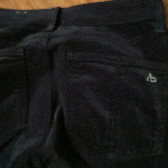 Rag & Bone women’s 10 in Capri - black velvet - size 26 - skinny - Picture 9 of 9